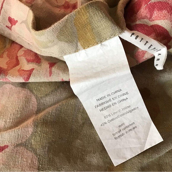 Pottery Barn Rebecca Floral Euro Sham - Picture 3 of 4